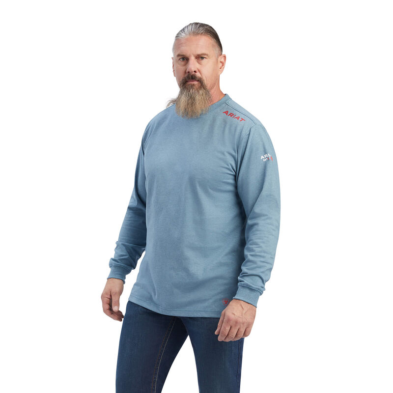 Ariat T-Shirts Herren - Fr Born For This Blau ( YHXGJ-7986 )